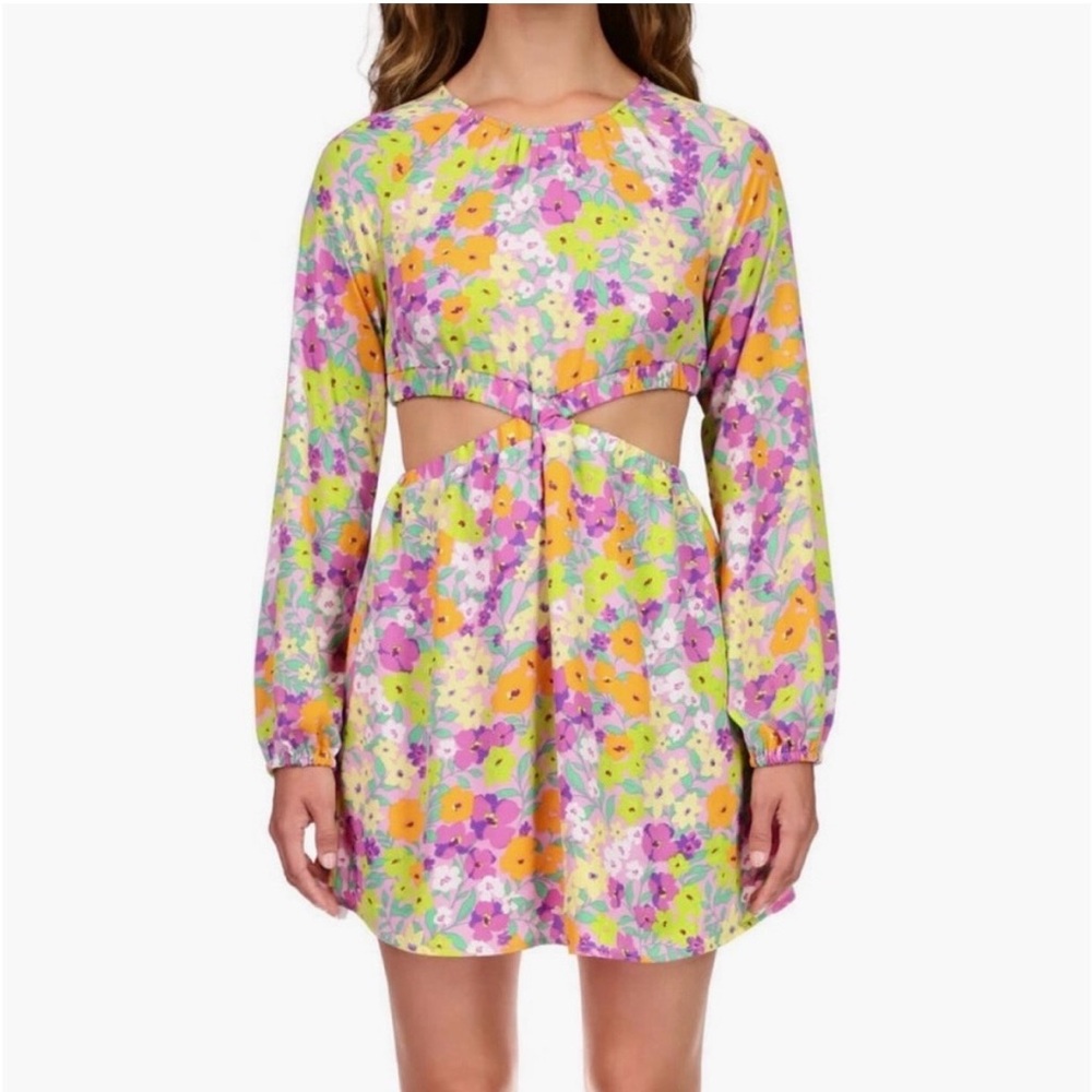 Sanctuary Vibrant Floral Mini Dress